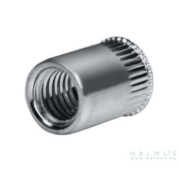 Kerek, nyitott, süllyesztett mikroperemes szegecsanya