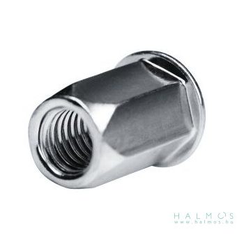 Hatlapú, nyitott, peremes szegecsanya