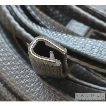   Élvédő U-profil acélbetéttel 1,0-3,0mm vastag lemezhez (fekete)