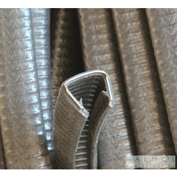   Élvédő U-profil acélbetéttel 10-12 mm vastag lemezhez (fekete)