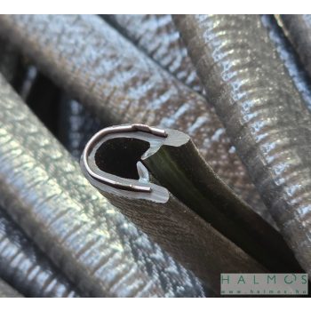   Élvédő U-profil acélbetéttel 1,0-4,0mm vastag lemezhez (fekete)