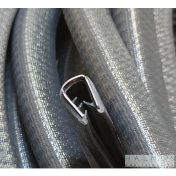   Élvédő U-profil acélbetéttel 4,0-6,0mm vastag lemezhez (fekete)