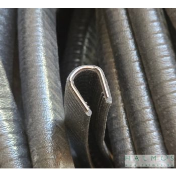   Élvédő U-profil acélbetéttel 6,0-8,0mm vastag lemezhez (fekete)