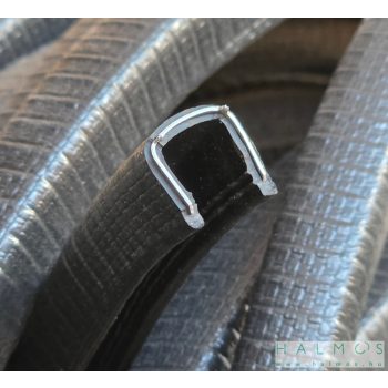   Élvédő U-profil acélbetéttel 8,0-10mm vastag lemezhez (fekete)