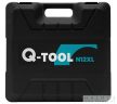 Q-TOOL N12XL profi akkus szegecsanyahúzó, töltő, 2 db 2,0 Ah akkuval, 25.000 N, M3-M12