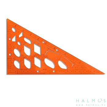   HALMOS izometrikus felmérősablon (Átlátszó narancssárga)