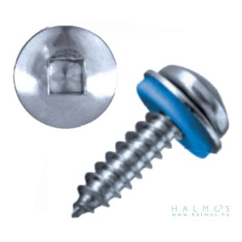 SQ meghajtású önmetsző lemezcsavar +HNBR