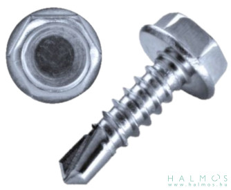 DIN7504K önfúró lemezcsavar, perem alja rovátkolt