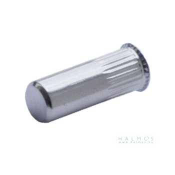 Kerek, zárt, süllyesztett, mikroperemes szegecsanya