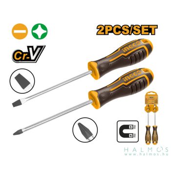 INGCO Csavarhúzó készlet 2 részes CrV